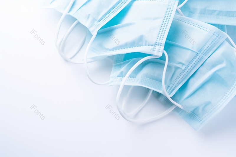 医用外科口罩堆叠在一起增强防护力摄影背景,高清,摄影图,摄影图片,图片大全,摄影图免费下载